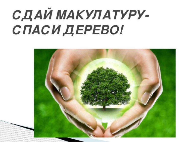 Акция "Сдай макулатуру – спаси дерево!».